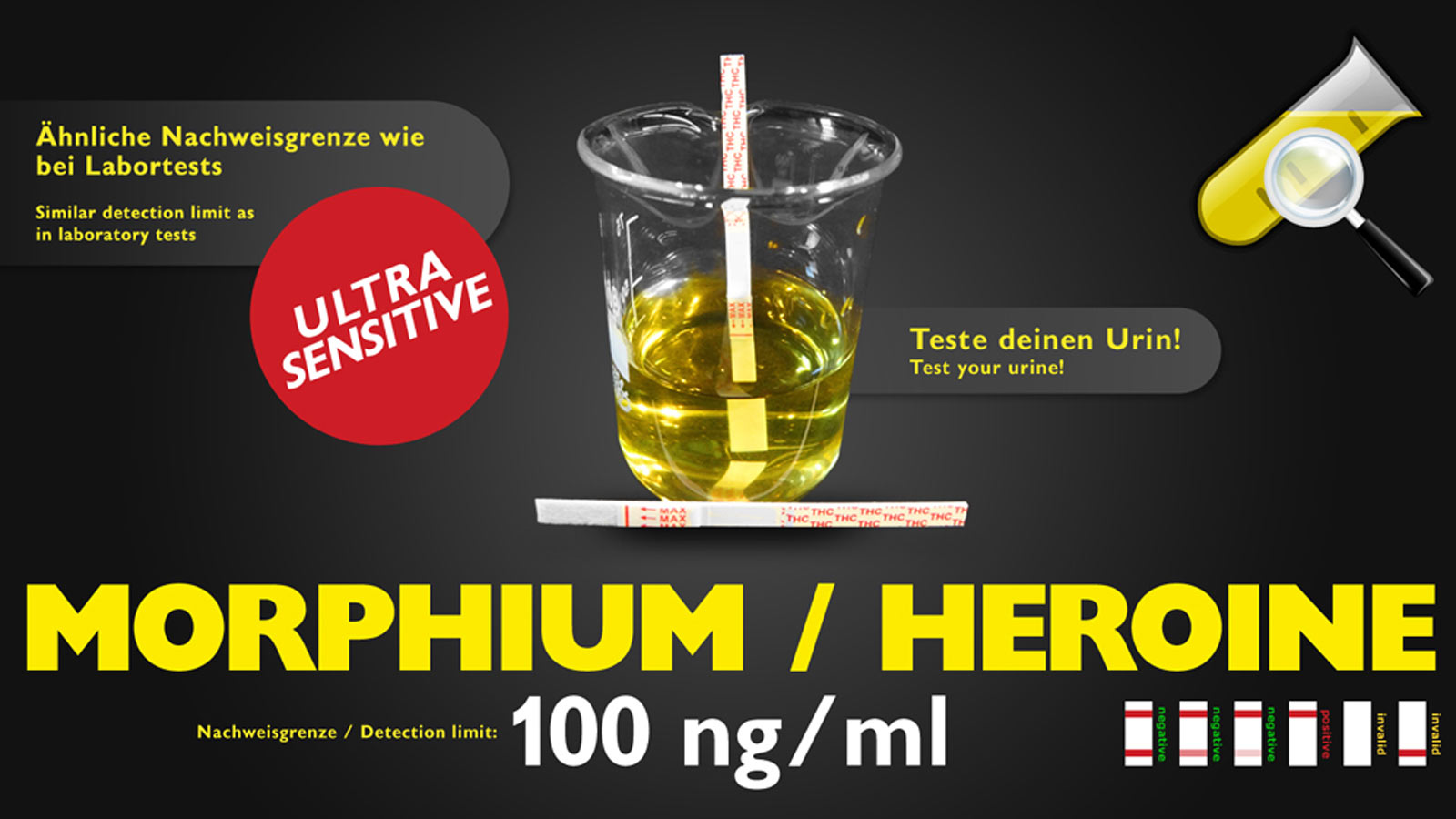 Morphine Drogentest - Selbsttest (Urin)