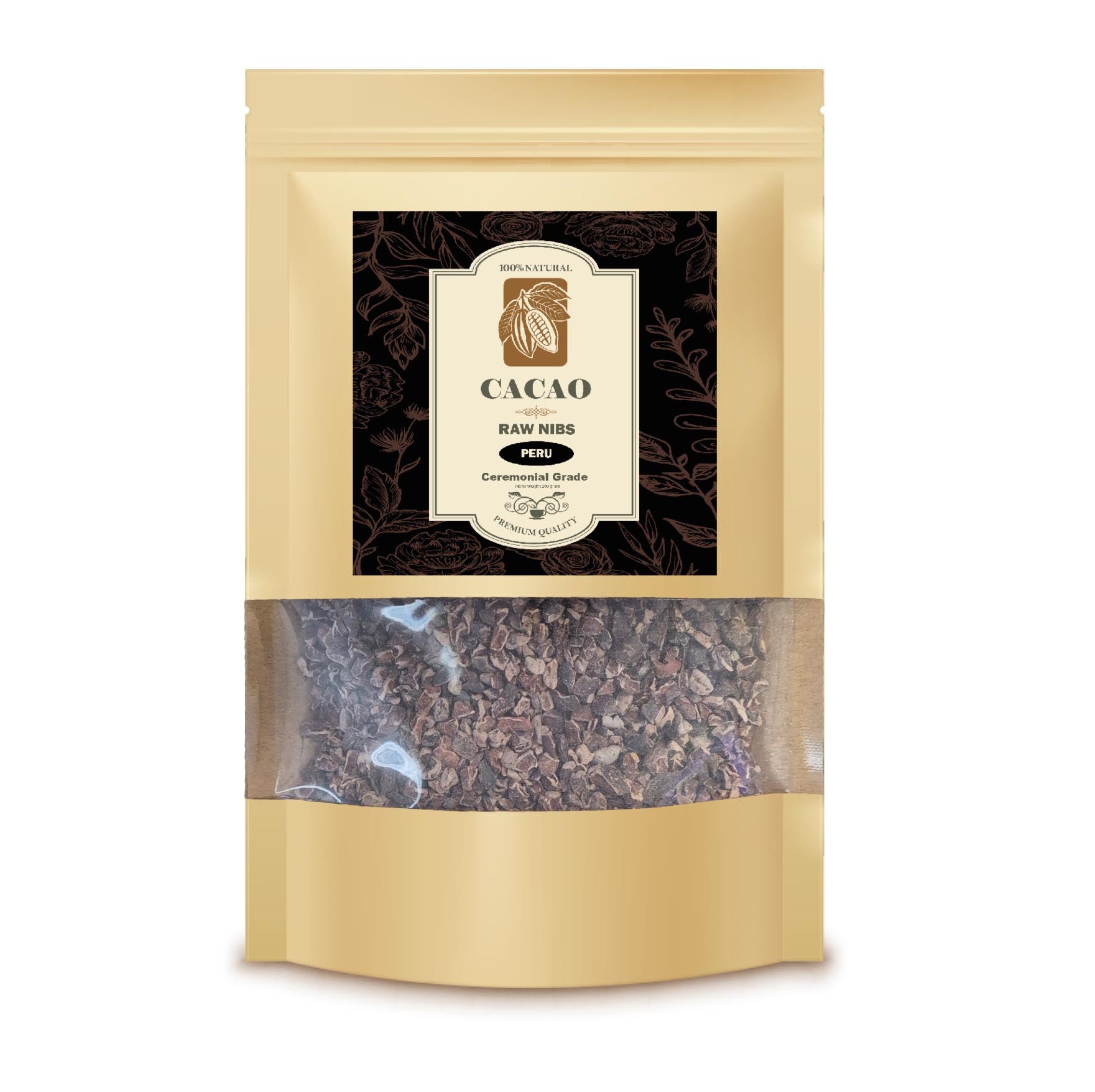 Kakao Nibs Raw Peru Zeremonielle Qualität (Sacra Cacao) 200 Gramm