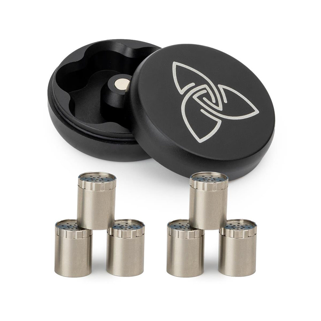 Dosier-Kapselmagazin Bundle - inkl. 6 Kapseln für Kräuter aus Edelstahl - für Convectum, Nanu &amp;amp; Stilus Pro Max