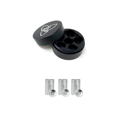 Dosier-Kapselmagazin - BUNDLE inkl. 6 Kapseln für Wax/Öl - Passend für Stilus Mini &amp;amp; Stilus Pro Konduktion