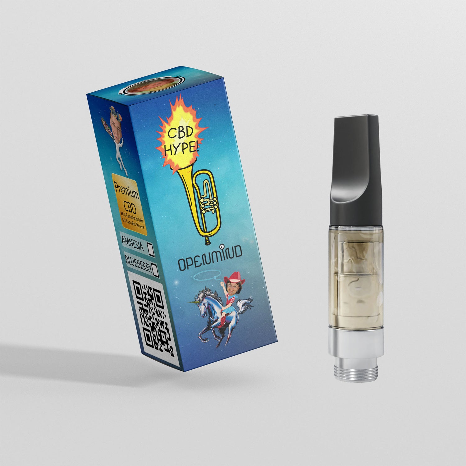 OPEN MIND Blueberry Muffin CBD Kartusche Strong 96% | 1ml