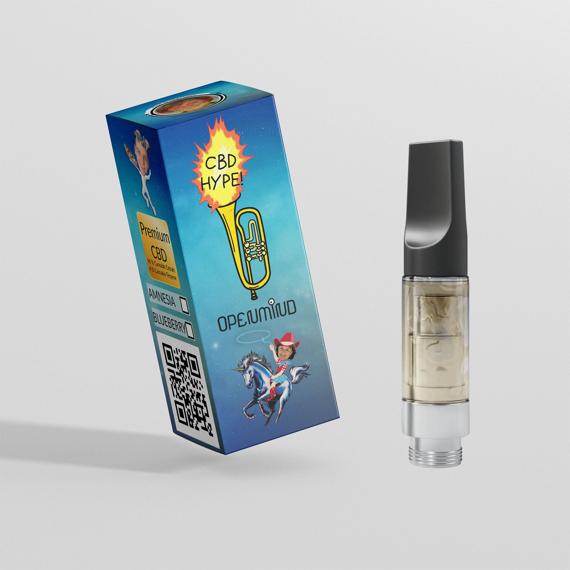 OPEN MIND Blueberry Muffin CBD Kartusche Strong 96% | 1ml