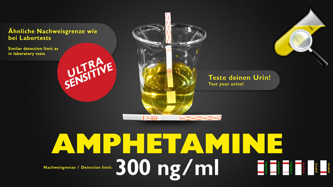 AMPHETAMIN (AMP) Drogentest - Selbsttest / Urintest