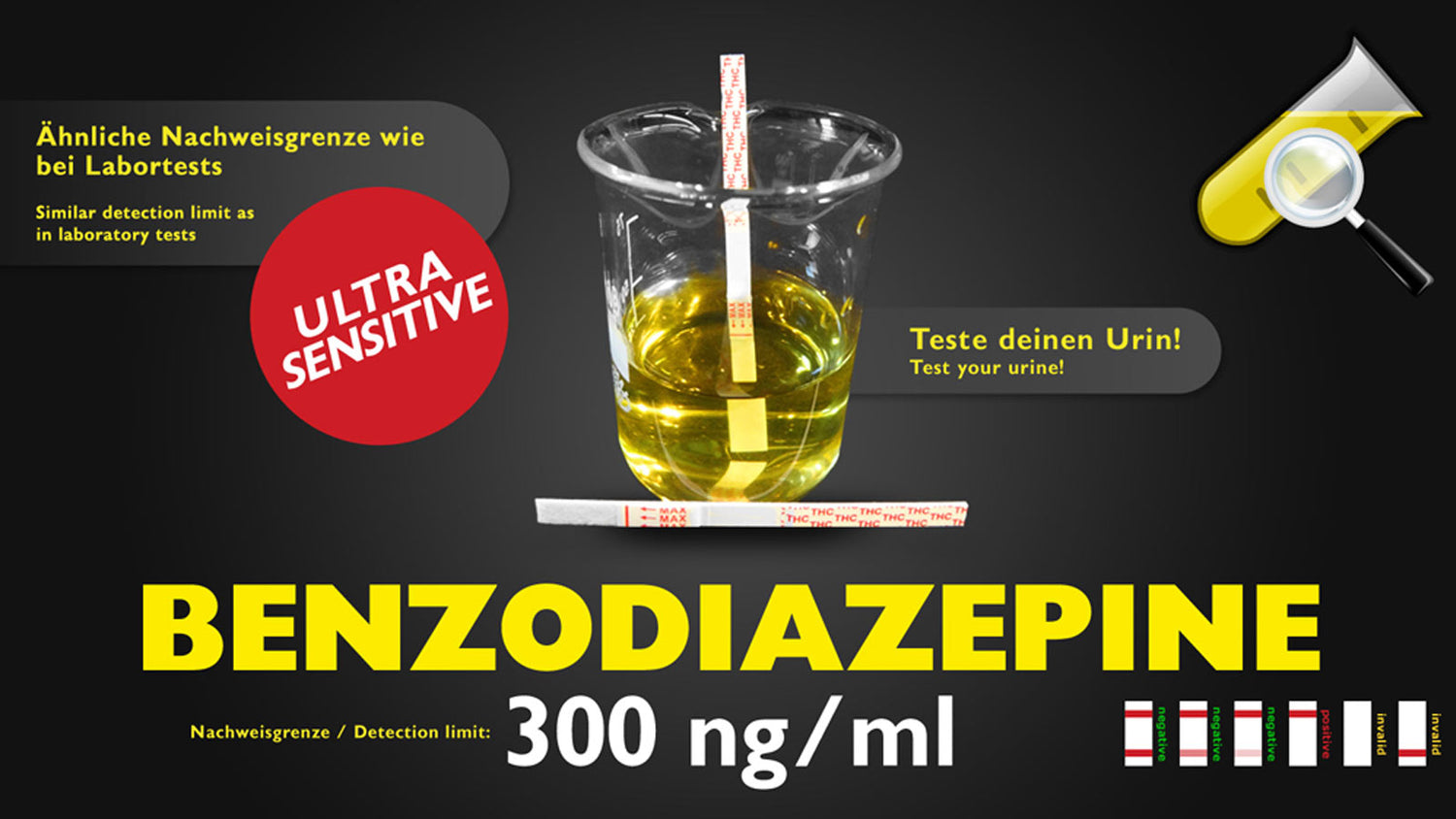 Benzodiazepine (BZO) Drogentest Urintest