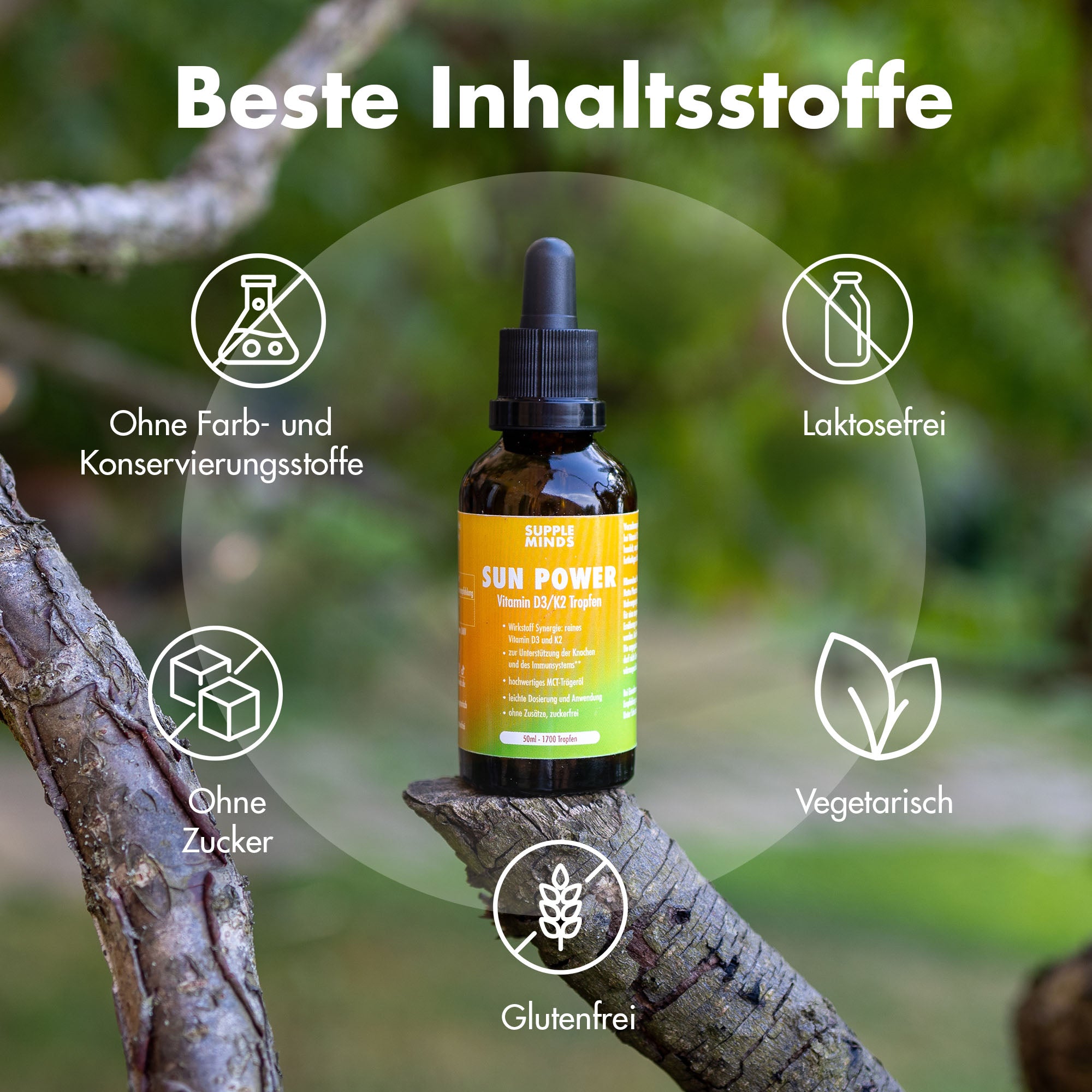 Sun Power Vitamin K2 / D3 Tropfen