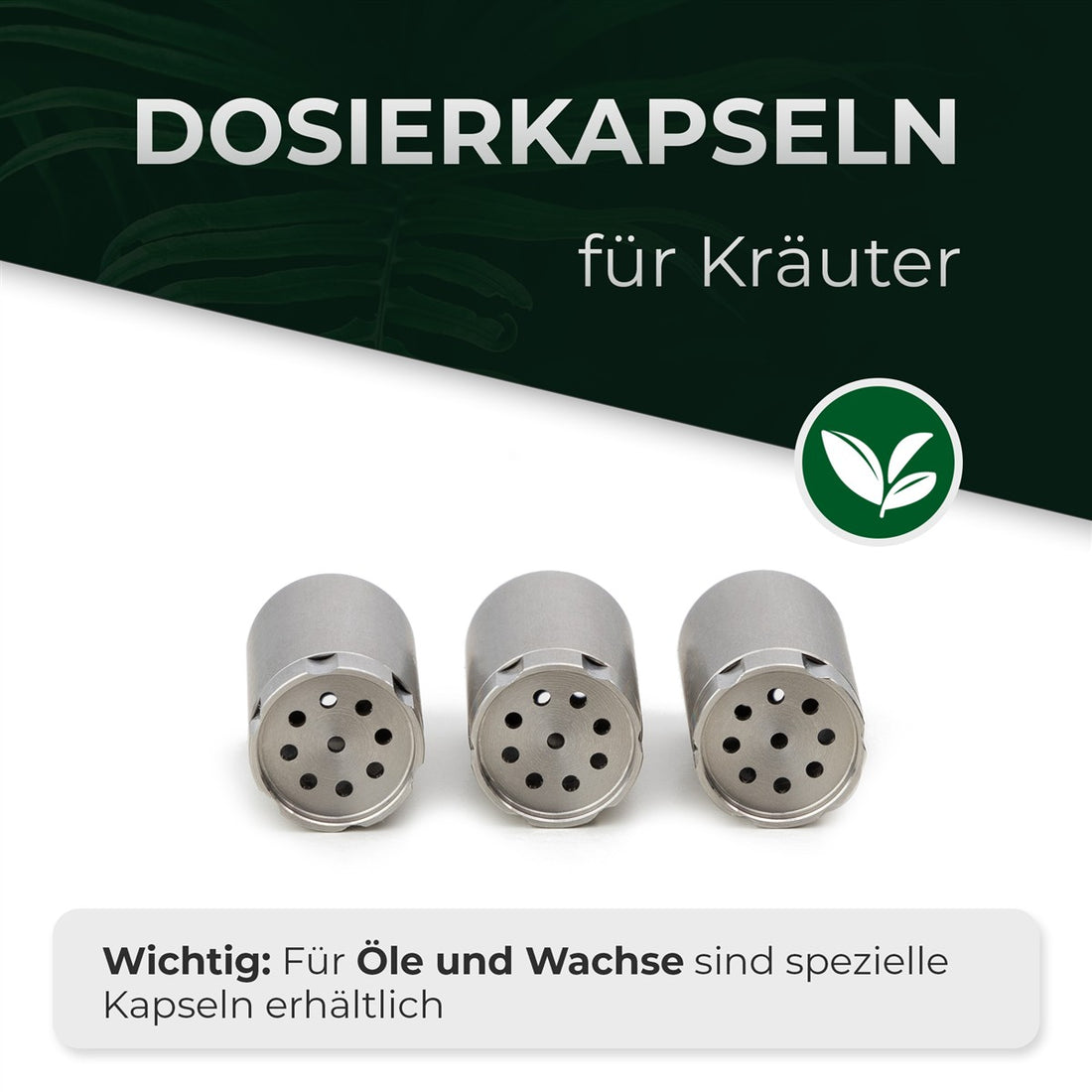 HIZEN Vaporizers Dosierkapseln 3er Set für Stilus Pro Konvektion