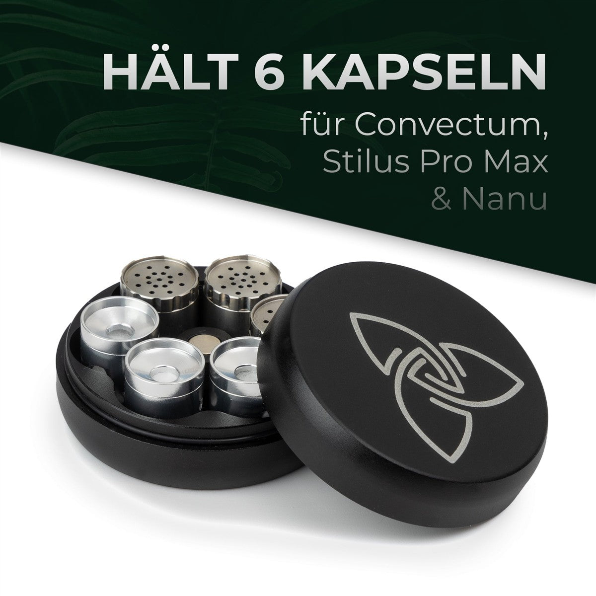 HIZEN Vaporizers Dosier-Kapselmagazin für Convectum, Nanu &amp; Stilus Pro Max