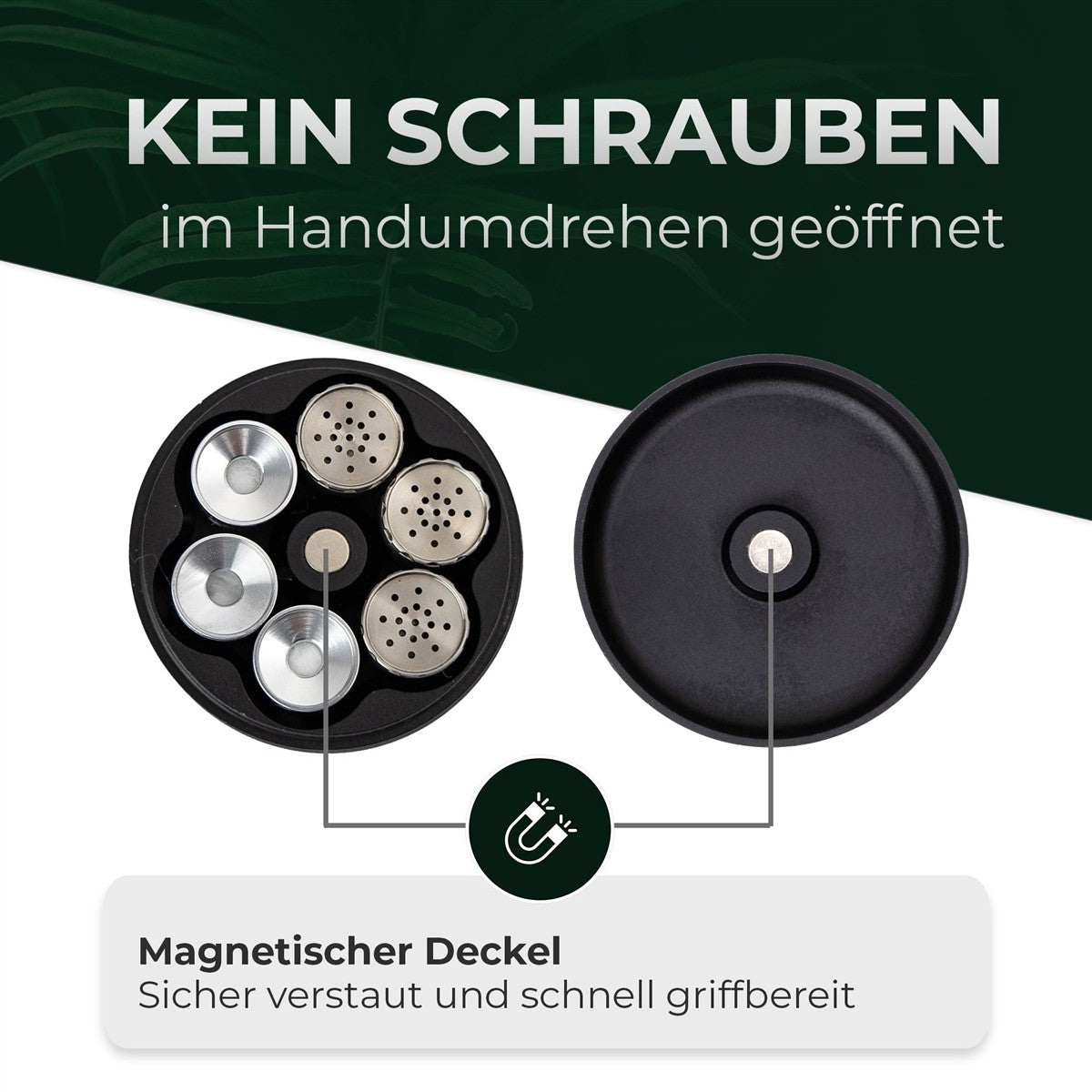 HIZEN Vaporizers Dosier-Kapselmagazin für Convectum, Nanu &amp; Stilus Pro Max