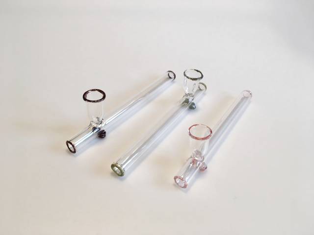 Kawum Pfeife aus Glas mit Topf, 11cm
