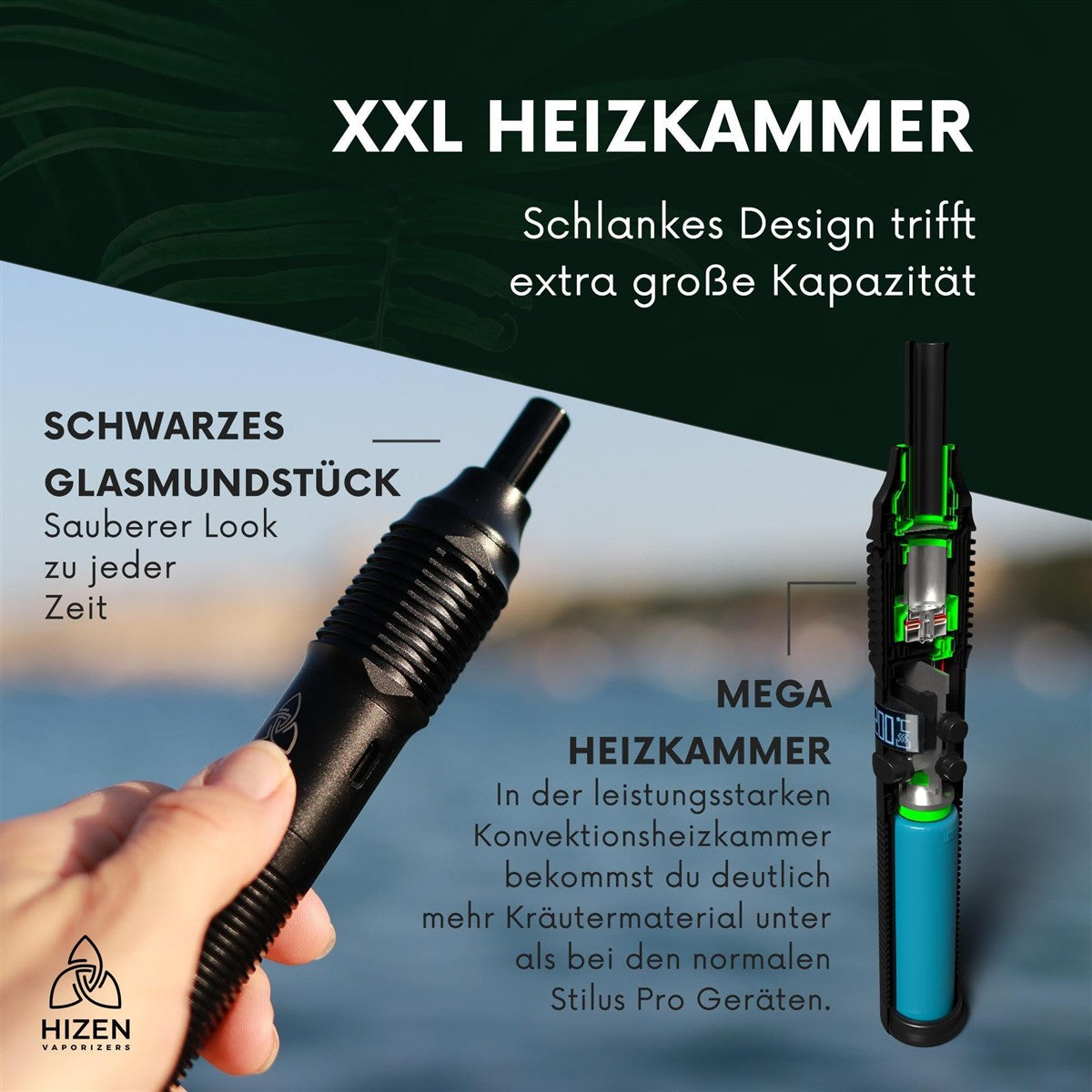HIZEN Vaporizers Stilus Pro Max schwarz