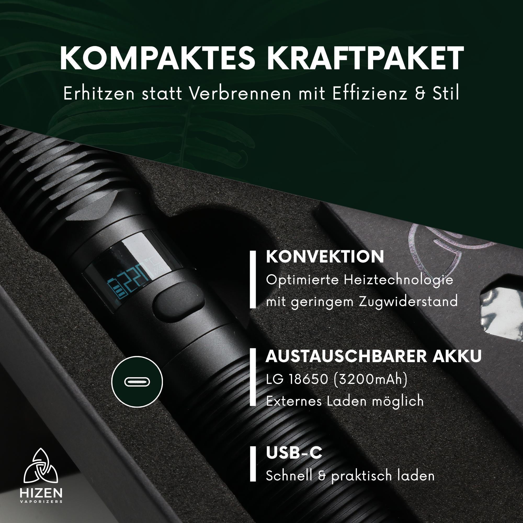 HIZEN Vaporizers Stilus Pro Max schwarz