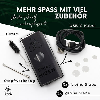 HIZEN Vaporizers Stilus Pro Max schwarz
