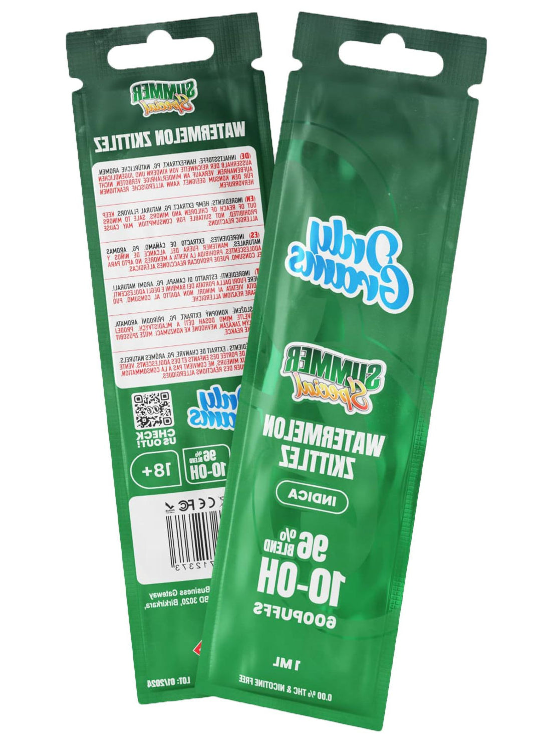 OnlyGrams 10-OH V2 Vape Pen, 96% Blend Watermelon Skittlez