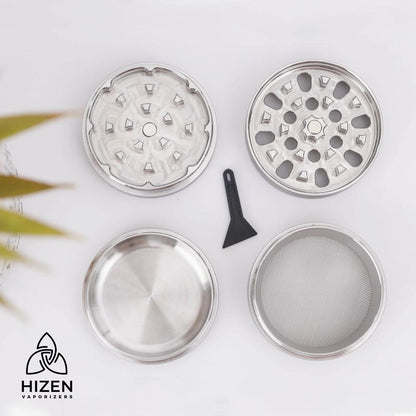 HIZEN Edelstahl-Grinder 50 mm, Detailansicht