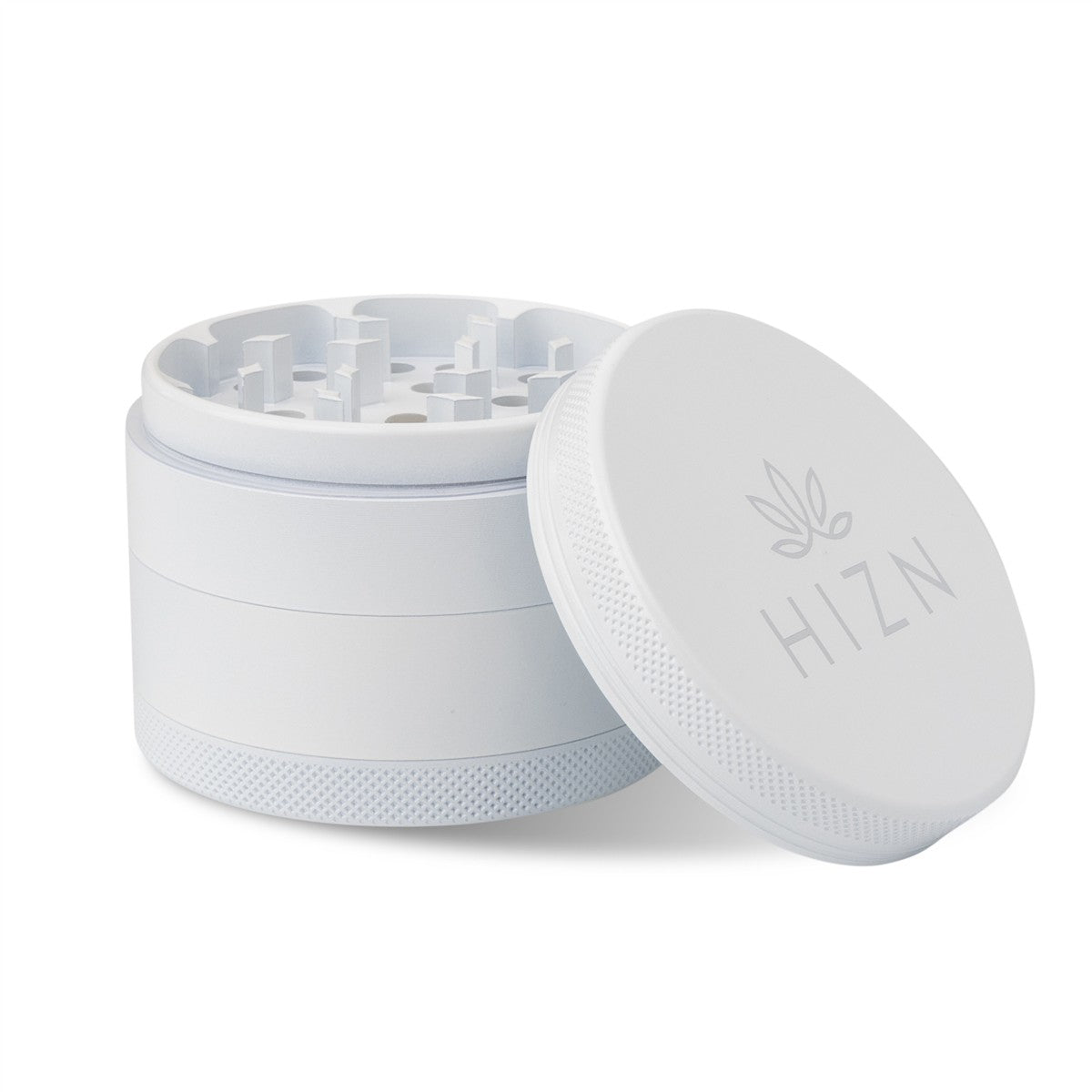 HIZN Keramik-Grinder 63 mm, geöffnet