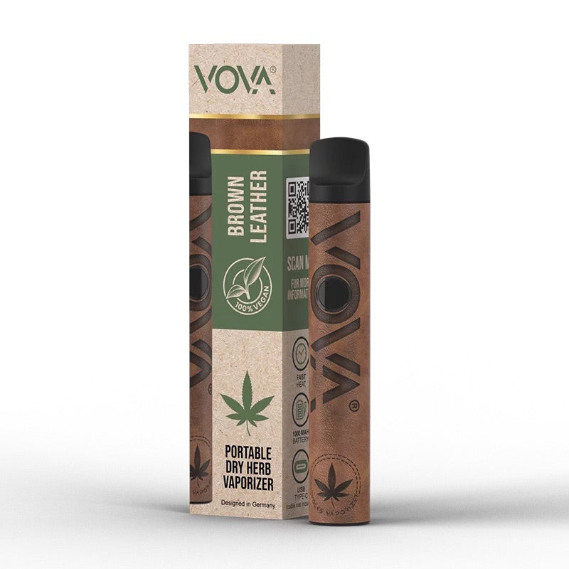 VoVa Volks-Vaporizer Kit mit 1000mAh Akku - Braun