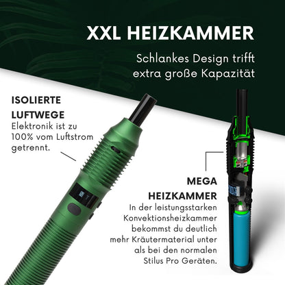 HIZEN Vaporizers Stilus Pro Max Forest Green