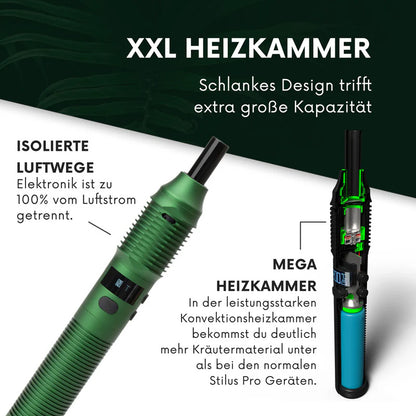 HIZEN Vaporizers Stilus Pro Max Forest Green