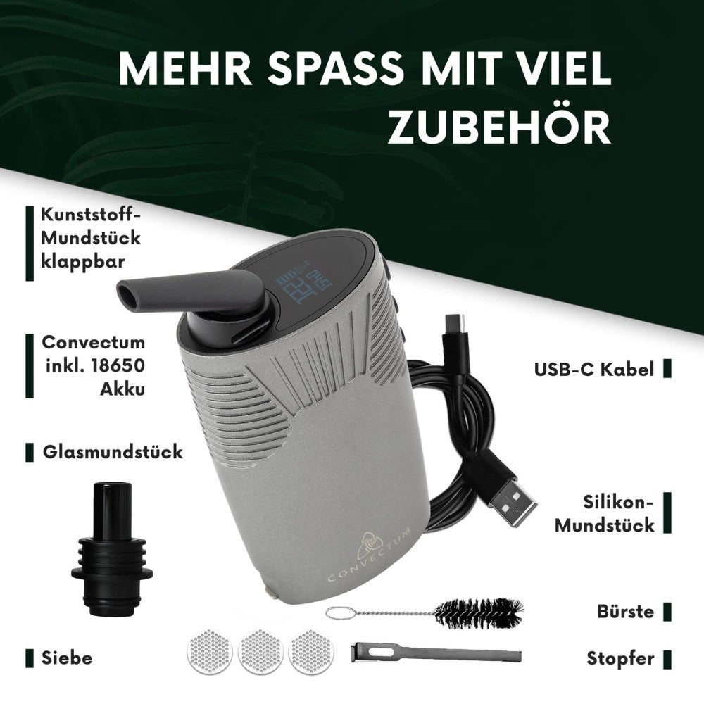 HIZEN Vaporizers Convectum Titanium Silver