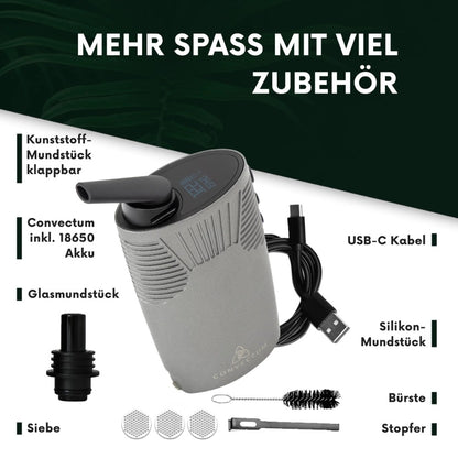 HIZEN Vaporizers Convectum Titanium Silver