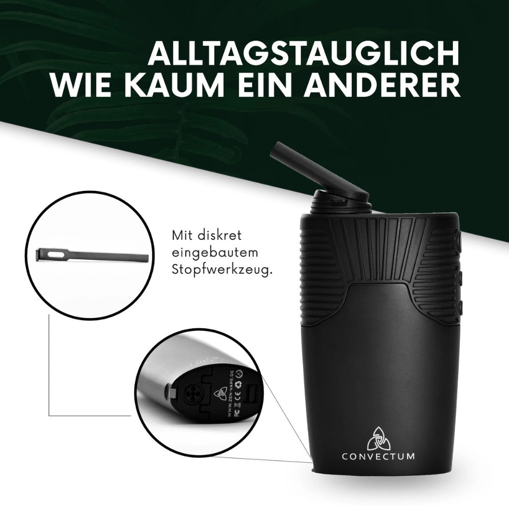 HIZEN Vaporizers Convectum Titanium Silver