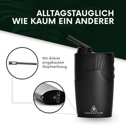 HIZEN Vaporizers Convectum Titanium Silver