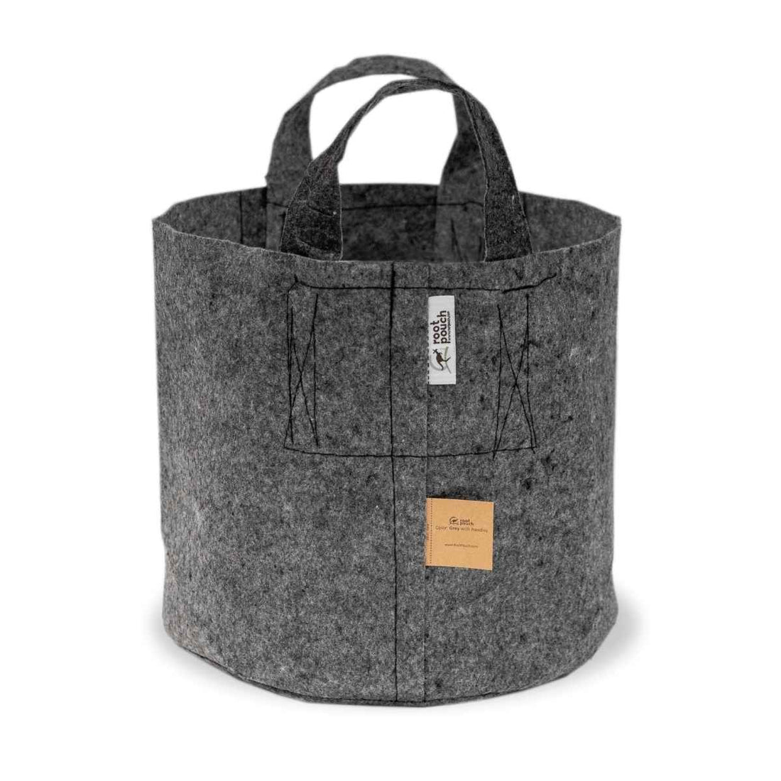 Pflanzsack | 22 Liter | grau | mit Griffen | Root Pouch