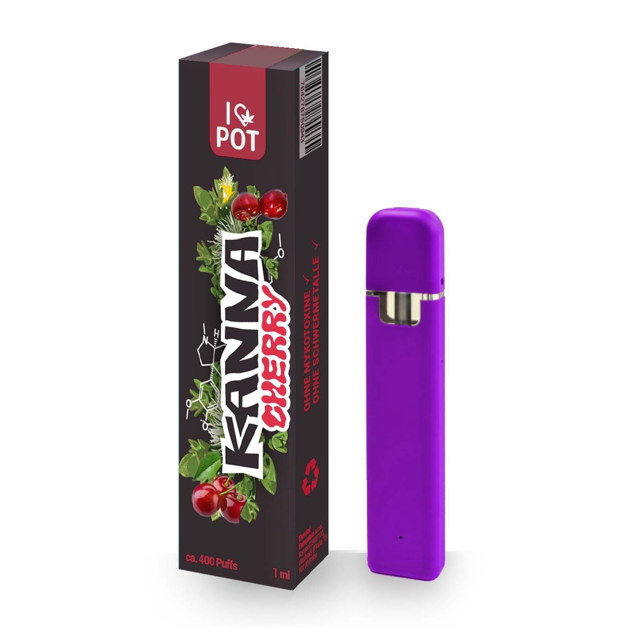 ILovePot Kanna Cherry Vape Pen 1%, 1ml